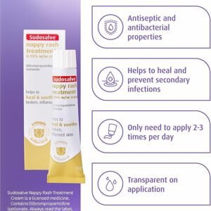 Sudocrem Sudosalve Nappy Rash Bundle | New from | Includes 1x 25g Sudosalve Nappy Rash Treatment Cream and 1x 30g Care & Protect