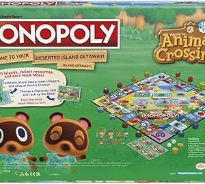 Monopoly Animal Crossing New Horizons Edition Board Game for Kids Ages 8 and Up, Fun Game to Play for 2-4 Players, Multicolor