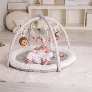 Red Kite Play Gym - Padded Play Gym with Hanging Toys & Tummy Time Mirror (Woodland Walks)