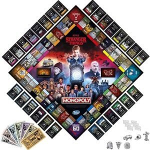 Hasbro Gaming Monopoly: Netflix Stranger Things Edition Board Game for Adults and Teens Ages 14+, Game for 2-6 Players, Multicolor