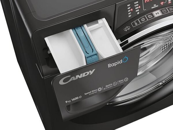 Candy RapidO 9 kg 1600rpm Washing Machine Black