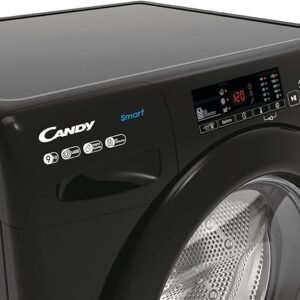 Candy CS149TWBB4/1-80 9kg Freestanding Washing Machine with 1400 rpm - Black - B Rated