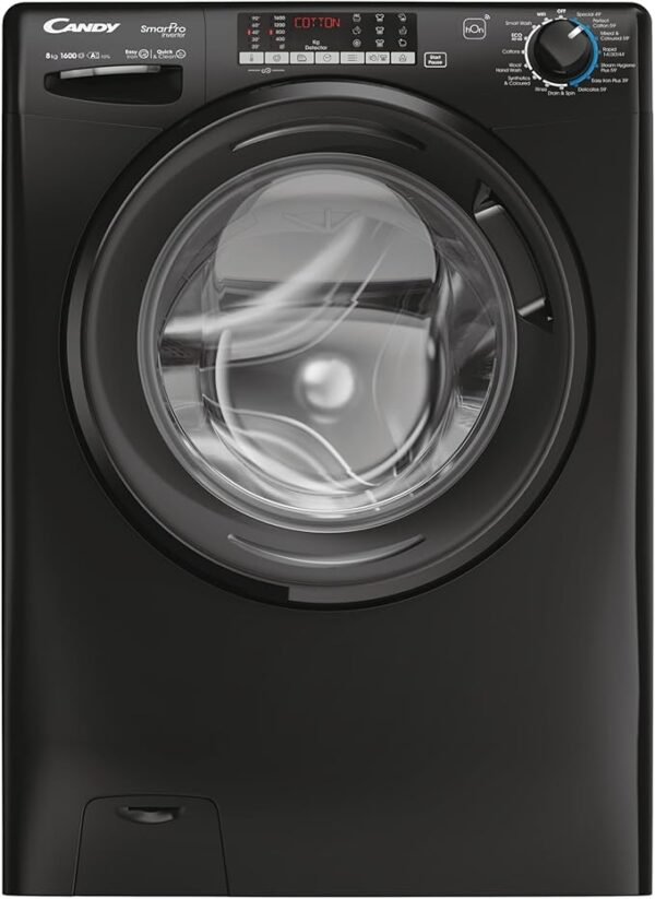 Candy Smart Pro Inverter 8 kg 1600rpm Washing Machine Black