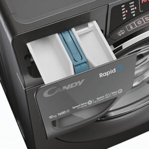 Candy RapidÓ RO16106DWMCR7-80 10kg Washing Machine with 1600 rpm - Graphite - A Rated