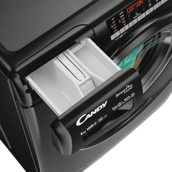 Candy Smart Pro Inverter 8 kg 1600rpm Washing Machine Black