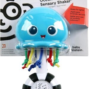 Baby Einstein Ocean Glow Sensory Shaker Musical Toy, Ages Newborn +