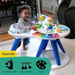 Baby Einstein Around We Grow 4-in-1 Walker, Discovery Activity Center and Table, Age 6 Months and up