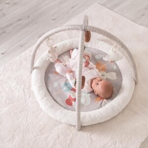 Red Kite Play Gym - Padded Play Gym with Hanging Toys & Tummy Time Mirror (Woodland Walks)