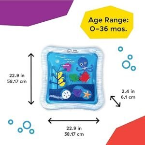 Baby Einstein Tummy Time Water Play Mat, Activity Center and Sensory Toy for Babies - Opus’S Ocean of Discovery, Newborn and Up, Black (1er Pack)