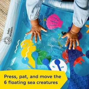 Baby Einstein Tummy Time Water Play Mat, Activity Center and Sensory Toy for Babies - Opus’S Ocean of Discovery, Newborn and Up, Black (1er Pack)