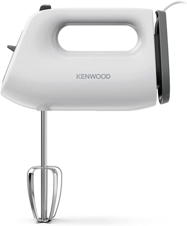 Kenwood QuickMix Lite, Lightweight Hand Mixer Twin Beaters with Slow Speed Start, SureEject Tool, Cord Wrap, HMP10.00WH, 300W Motor, Dishwasher Safe, White