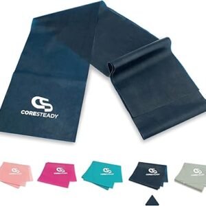 Coresteady Resistance Band For Men & Women - Exercise Band to Build Strength, Flexibility, Muscle & Tone - For Fitness, Stretching, Pilates, Physio & Yoga - With Exercise Guide