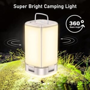 Blukar Camping Lantern Rechargeable, Camping Lights Lamp for Tent, 7 Light Modes - Super Bright 116 LED,