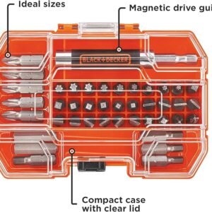 BLACK+DECKER BDA42SD 42-Piece Standard Screwdriver Bit Set