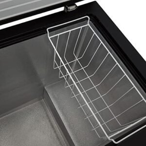 Cookology CCFZ198BK Freestanding Chest Freezer - 198 Litre Capacity - Suitable for Outbuildings and Garages - Freezer and Refrigeration Modes - Easy Temperature Control - 4 Star Freezer Rating - Black
