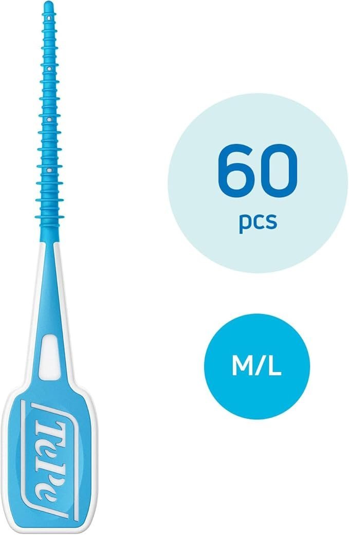 TePe EasyPick Toothpicks, Blue, ISO M-L, 60pcs, Dental Plaque Removal Tool, - Image 2