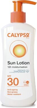 Calypso Sun Lotion SPF30, 12 hours Moisturisation, Anti Ageing, Water Resistant, 200ml