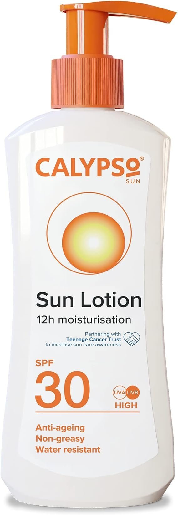 Calypso Sun Lotion SPF30, 12 hours Moisturisation, Anti Ageing, Water Resistant, 200ml