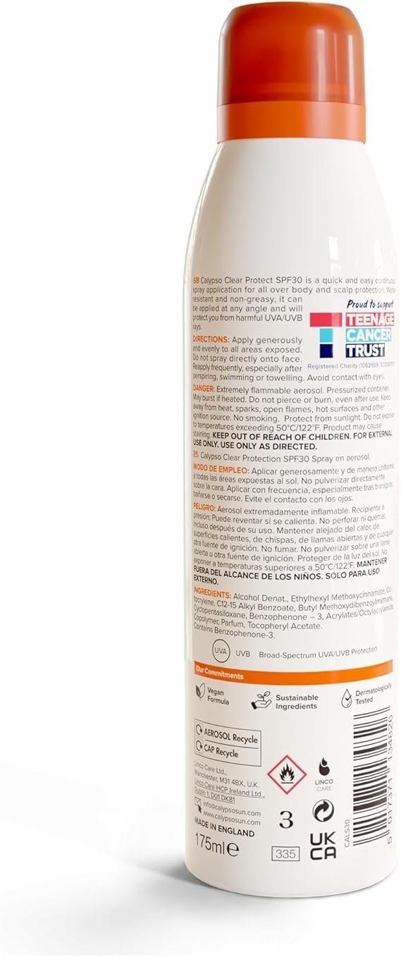 Calypso Clear Protect dry mist Spray SPF30 - 175 ml - Image 3