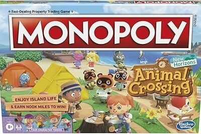 Monopoly Animal Crossing New Horizons Edition Board Game for Kids Ages 8 and Up, Fun Game to Play for 2-4 Players, Multicolor