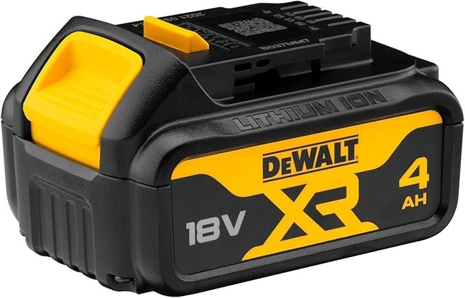 DEWALT DCB182-XJ 18V XR Lithium-Ion Battery, Black/Yellow, 4.0Ah