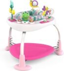 Bright Starts, Bounce Bounce Baby 2-in-1 Activity Center Jumper and Table - Playful Palms with 7 Interactive Toys