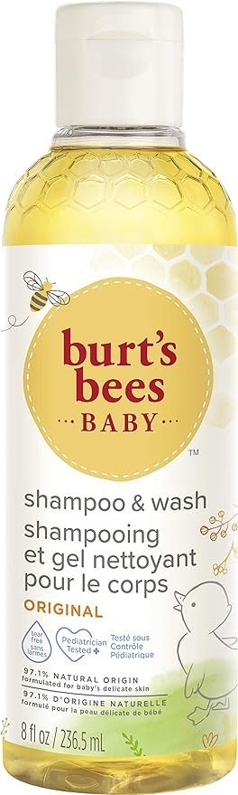 Burt’s Bees Baby Shampoo & Body Wash, Gentle Baby Wash For Daily Care, Tear-Free And Paediatrician-Tested, 236ml