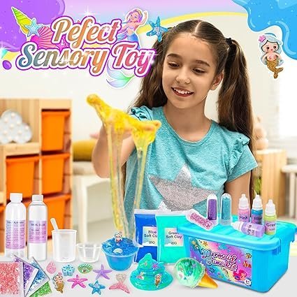 iKidiki Slime Kit, 6 7 8 9 10 11 12 Year Old Girl Gifts Slime Making Kit for Girls Toys for 6-12 Year Old Boys Girls - Image 3