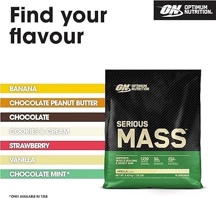Optimum Nutrition Serious Mass Protein Powder with Creatine, Glutamine, - Image 3