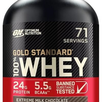 Optimum Nutrition Gold Standard Whey Muscle Building and Recovery Protein Powder With Naturally Occurring Glutamine and Amino Acids,