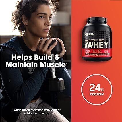 Optimum Nutrition Gold Standard Whey Muscle Building and Recovery Protein Powder With Naturally Occurring Glutamine and Amino Acids, - Image 4