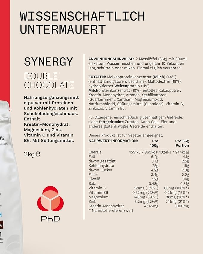 PhD Nutrition Synergy All in one Lean Protein Powder, - Image 3