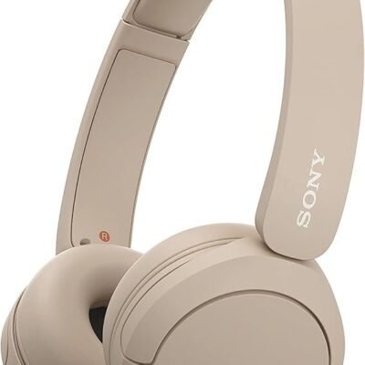 Sony WH-CH520 Wireless Bluetooth Headphones - up to 50 Hours Battery Life with Quick Charge, On-ear style - Beige