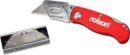 Rolson 62845 Folding Lock-Back Knife, Red, Grey