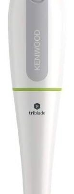 Kenwood Hand Blender, One Speed Mixer with Turbo, Triblend Wand, Anti-splash, 600W, HDP100WG, White