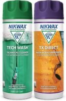 Nikwax TECH WASH and TX DIRECT Twin Pack, Technical Cleaner and Wash-In Waterproofer for Waterproof Clothing, 2x 300ml