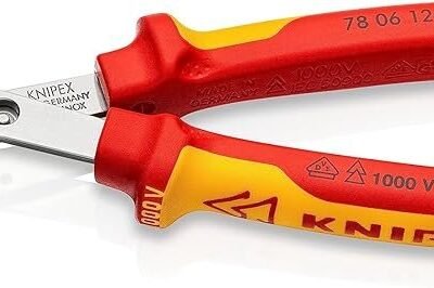 KNIPEX Electronic Super Knips Electronics Diagonal Cutter, 125 mm, VDE, Soft Wire(Copper) to 1.6 mm, Medium Hard Wire to 1 mm, 78 06 125