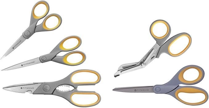 LIVINGO 10" Multipurpose Heavy Duty Scissors, Titanium Coating Ultra Sharp Forged Stainless Steel Tool Industrial Cutting Shears - Image 5