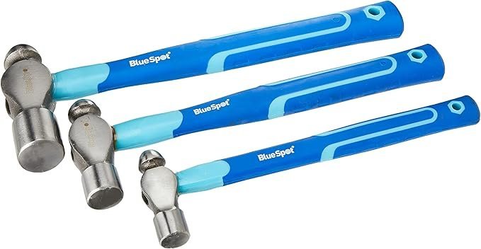 Blue Spot 26100 Ball Pein Hammer Set, Silver, Set of 3 Piece