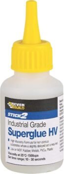 Everbuild Stick2 Superglue High Viscosity – Suitable for DIY & Professional Projects – Industrial Grade – High Strength – Rapid Setting – Clear – 50g