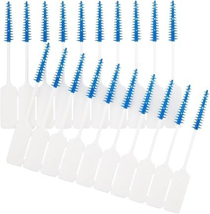 UltraDEX Wire Free Interdental Brush, Wire Free Flexible Floss Aid, Fluoride Coated, Medium/Large 20 Pack White - Image 2