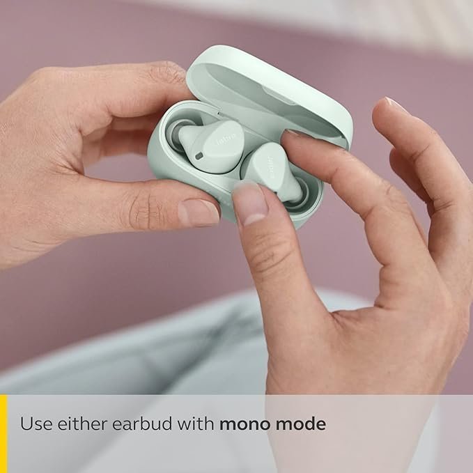 Jabra Elite 4 Active In-Ear Bluetooth Earbuds - True Wireless Ear Buds with Secure Active Fit, 4 built-in Microphones, Active Noise Cancellation and Adjustable HearThrough Technology - Mint - Image 2