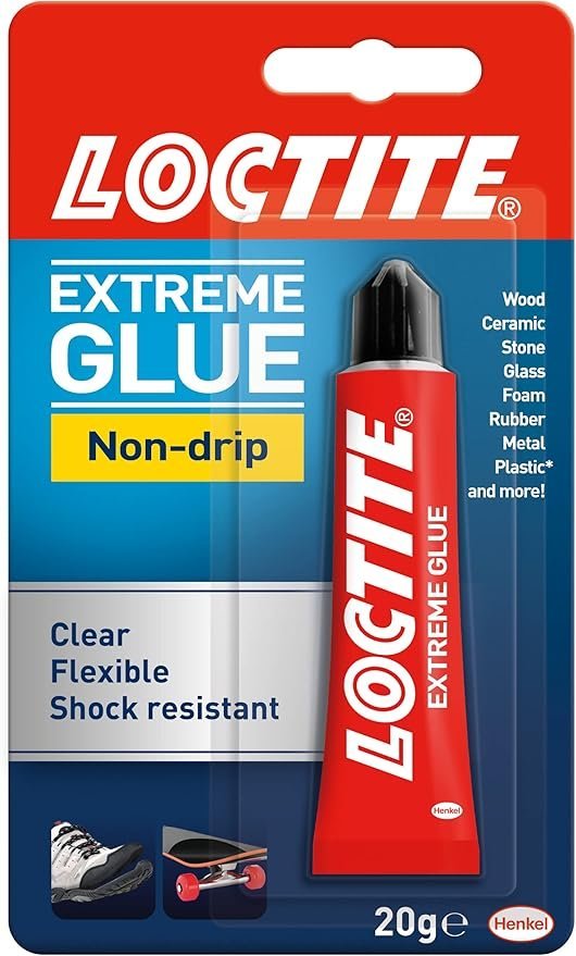 Loctite Extreme Glue, Flexible All Purpose Clear Glue with Shock & Weather Resistance, Repair Glue with Non-Drip Gel Formula, Strong Glue for Indoor and Outdoor, 1 x 20g - Image 2
