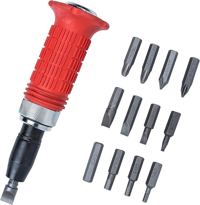 Blue Spot Tools 12064 Impact Driver in Case, Red, Set of 13 Piece - Image 2