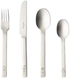 Villeroy & Boch - One Child’s Cutlery, Playful Stainless Steel Cutlery Set with Figures on The Handle, Stainless and Dishwasher Safe, 4 Part