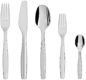 Alessi Itsumo Anf06S5 - Design Cutlery Set in 18/10 Stainless Steel, 5 Pieces