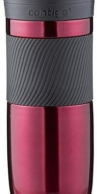Contigo Byron Snapseal Travel Mug, Stainless Steel Thermal , vacuum flask, leakproof tumbler, coffee mug with BPA free Easy-Clean Lid, 470 ml, Vivacious