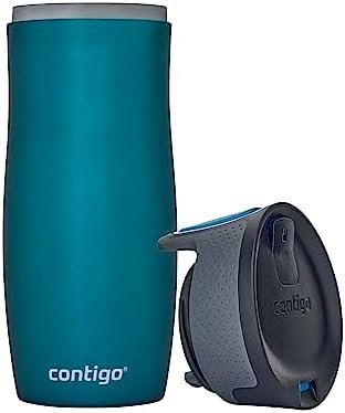 Contigo West Loop Autoseal Travel Stainless Steel Thermal Vacuum Flask, Leakproof Tumbler, Coffee Mug with BPA Free Easy-Clean Lid, 470 ml, Bay - Image 6