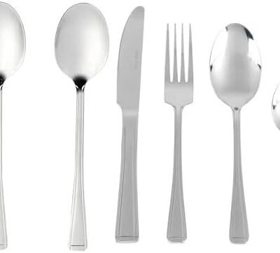 Salter COMBO-7489 Elegance Buxton 20 Piece Cutlery Set -  Knives, Teaspoons, Serving Spoons, Table Spoons