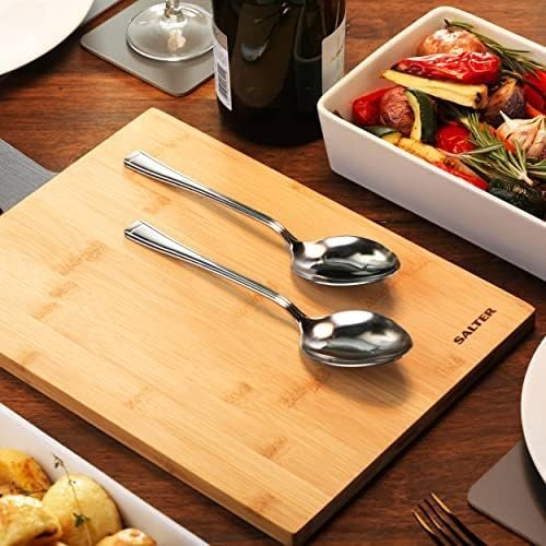 Salter COMBO-7489 Elegance Buxton 20 Piece Cutlery Set - Knives, Teaspoons, Serving Spoons, Table Spoons - Image 3